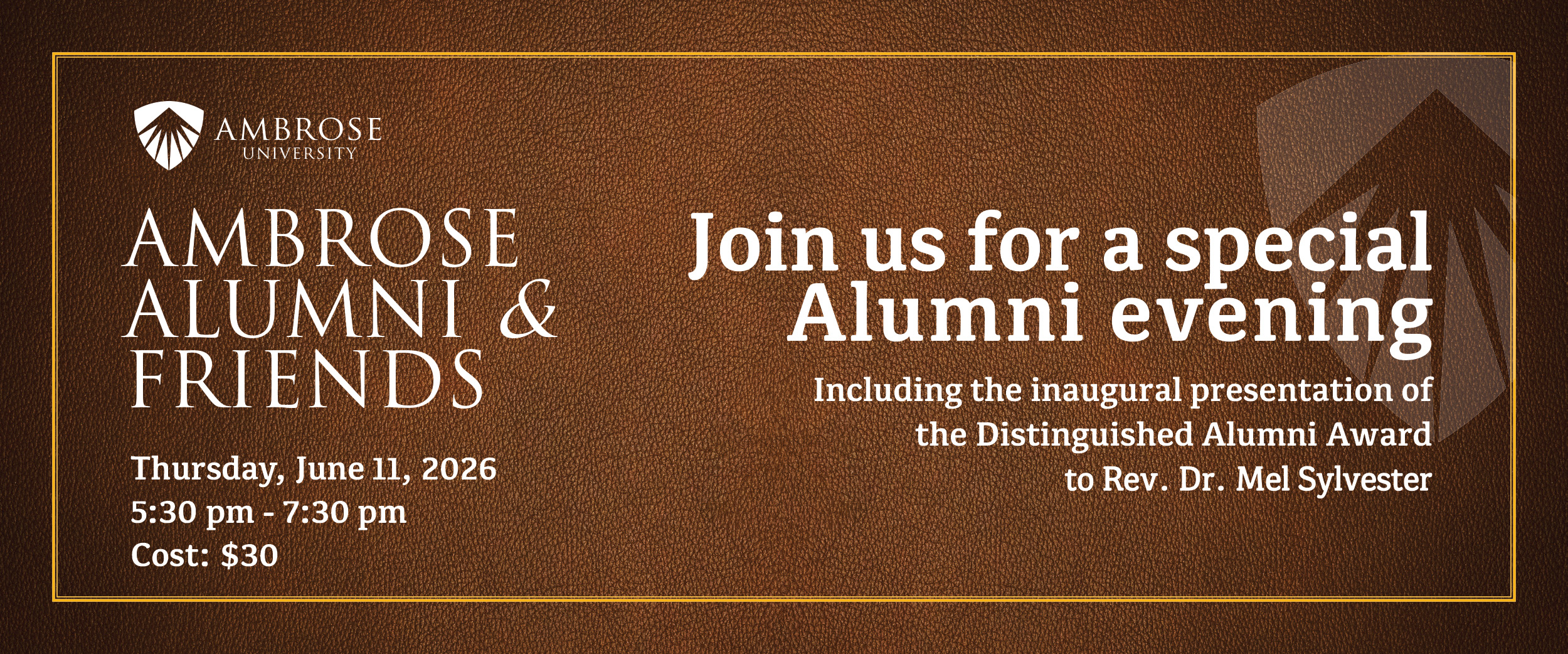 Alumni Assembly Dinner 2026 