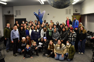 students at rothney observatory