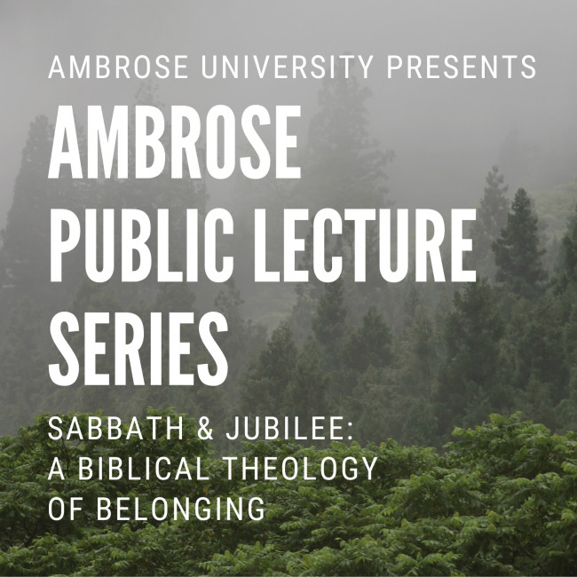 ambrose public lecture series - sabbath and jubilee