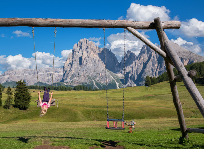 playground in the mountains