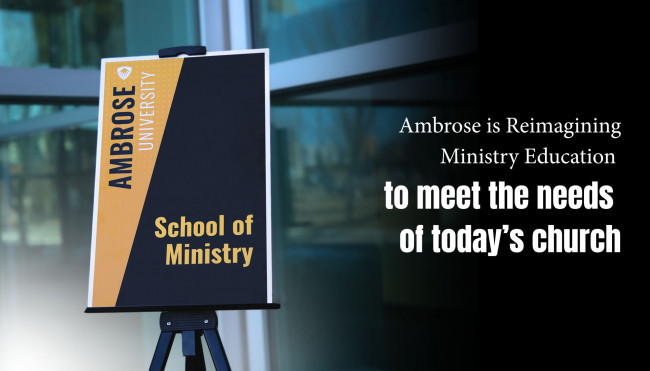 school of ministry sign