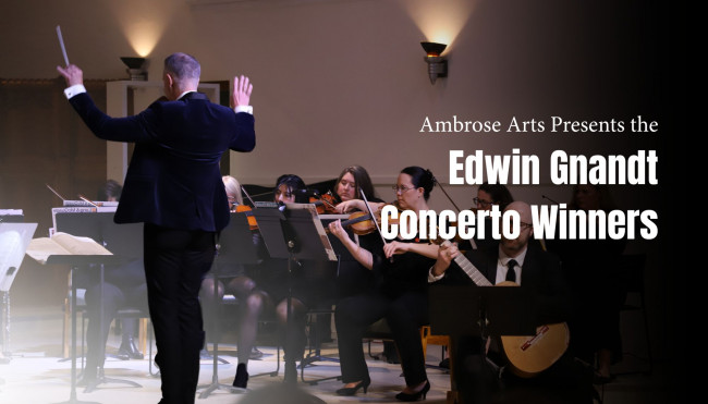 Conductor leading orchestra